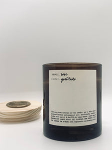 INHALE Love EXHALE Gratitude Candle