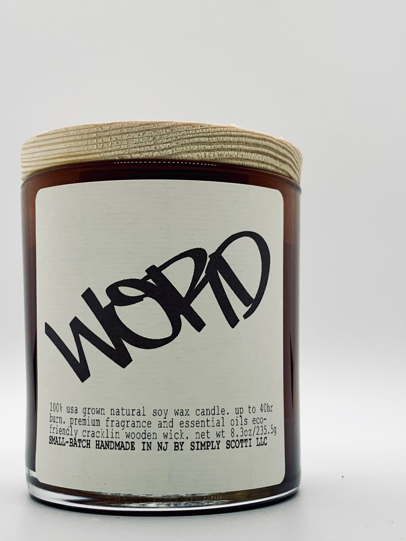 WORD Candle (Personalize With Any 1 Word)