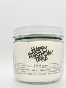 HAPPY BIRTHDAY Candle  (Personalized)