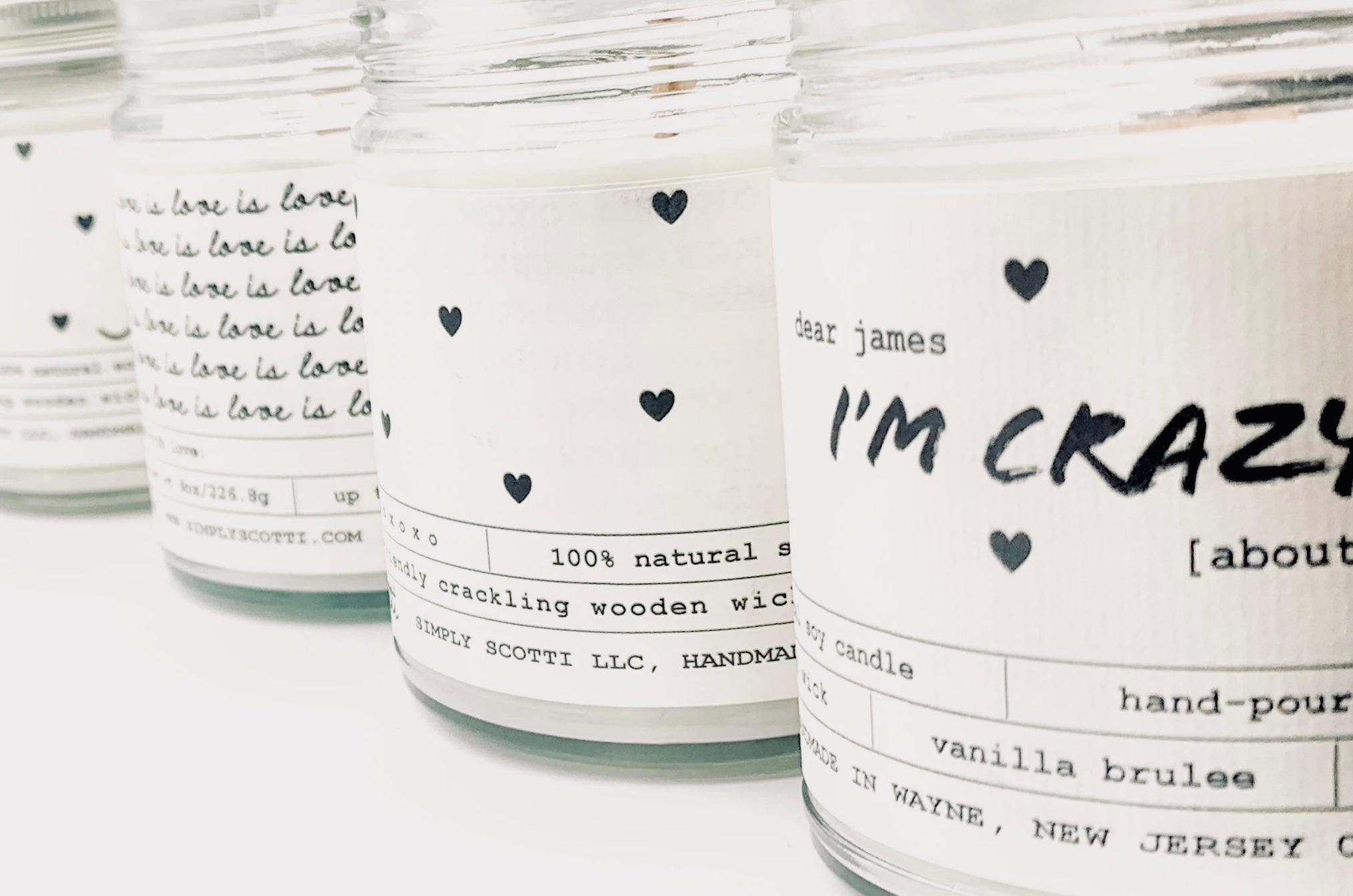 CRAZY ABOUT YOU Candle (Personalized)