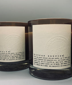 {Citrus Sunrise} Signature Candle
