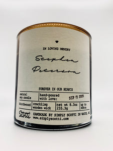 IN LOVING MEMORY Candle (Personalized)