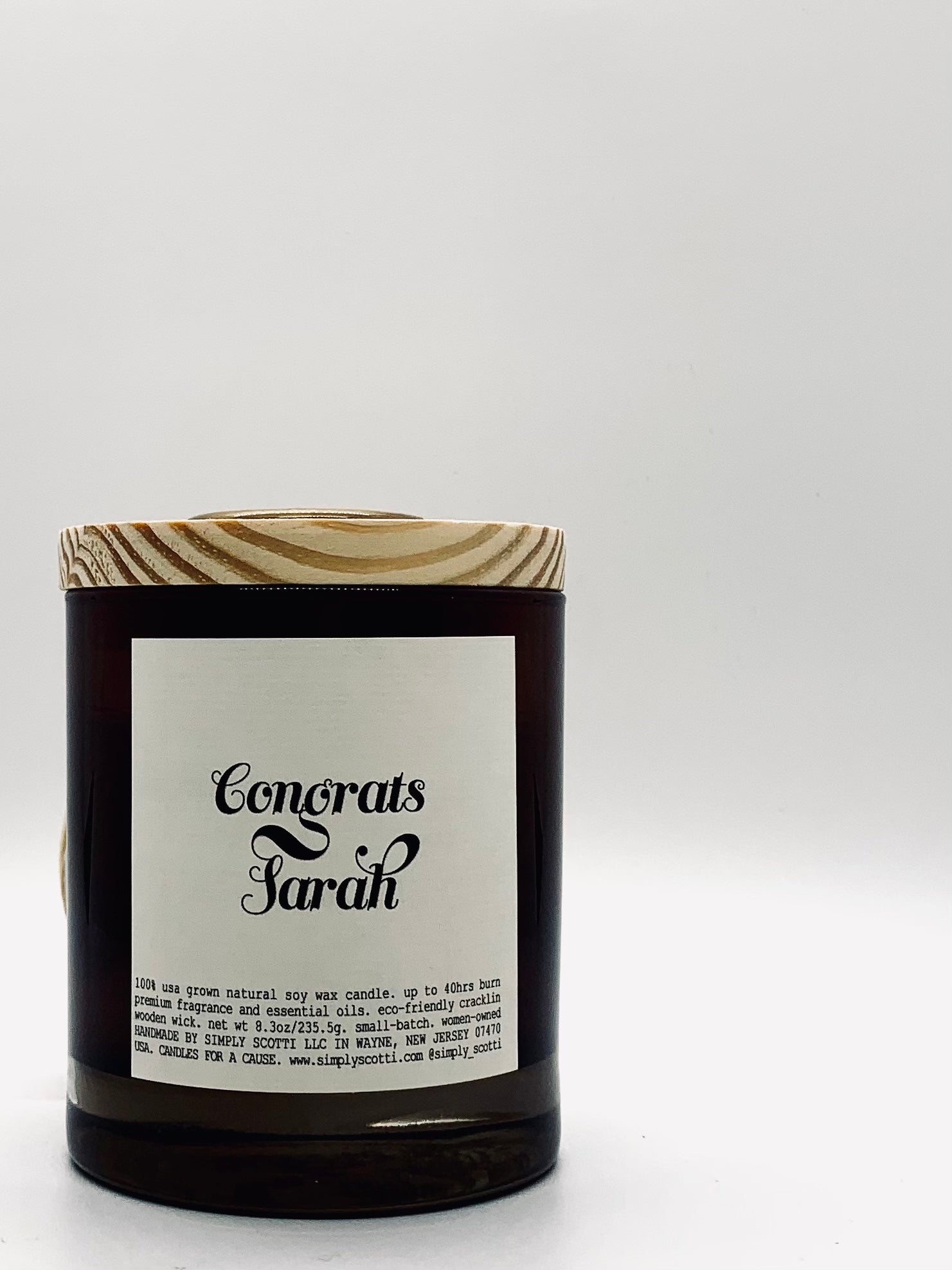 CONGRATS Candle (Personalized)