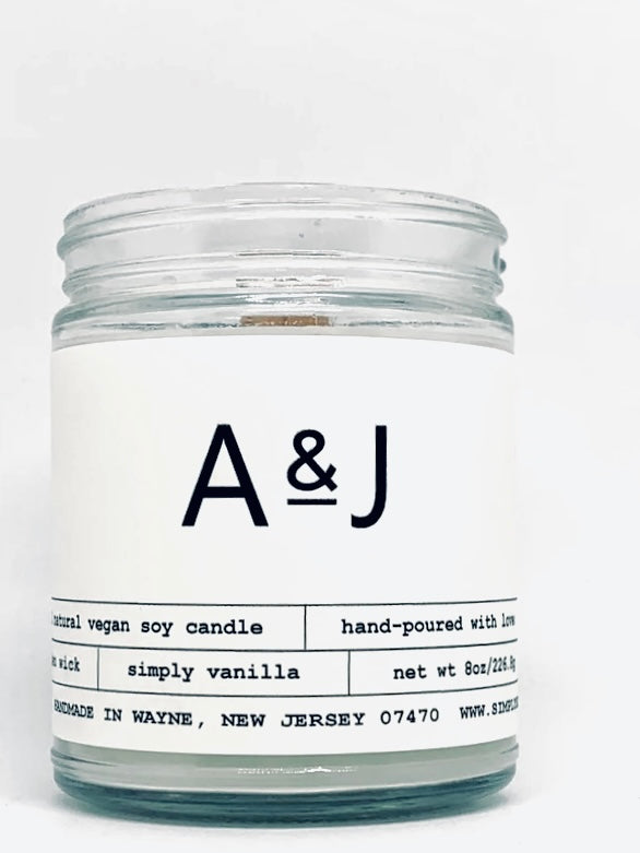 APOTHECARY INITIALS Candle (Personalized)