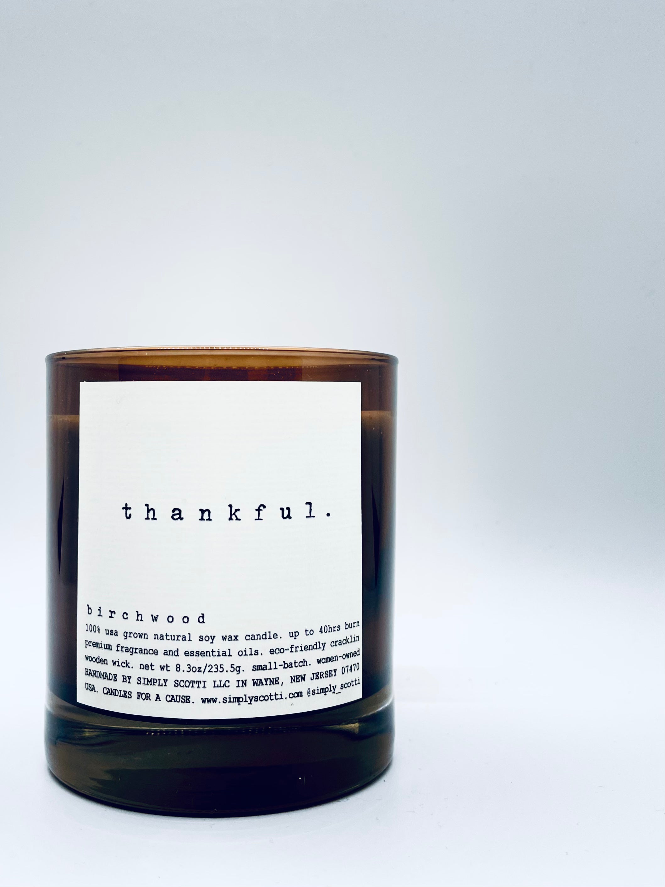 'THANKFUL' Candle