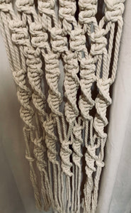 Handmade Cotton Macramé Wall Hanging (Ecru)