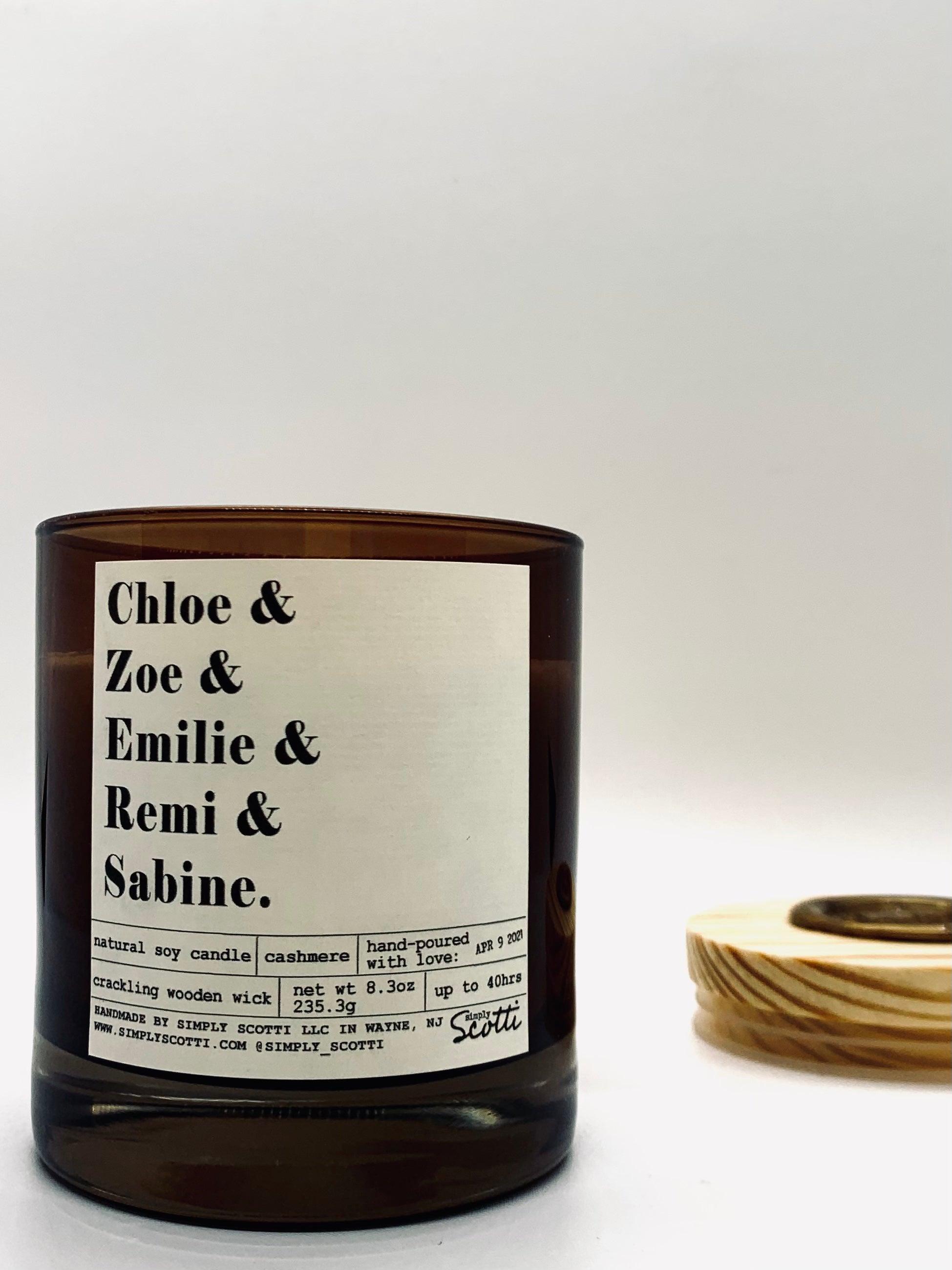 NAMES Candle (Personalized)