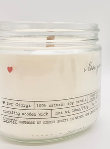 I LOVE YOU MORE Candle