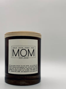 MOM EST. Candle (Personalized)