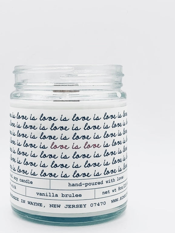 LOVE IS LOVE....ON REPEAT Candle (Personalized)