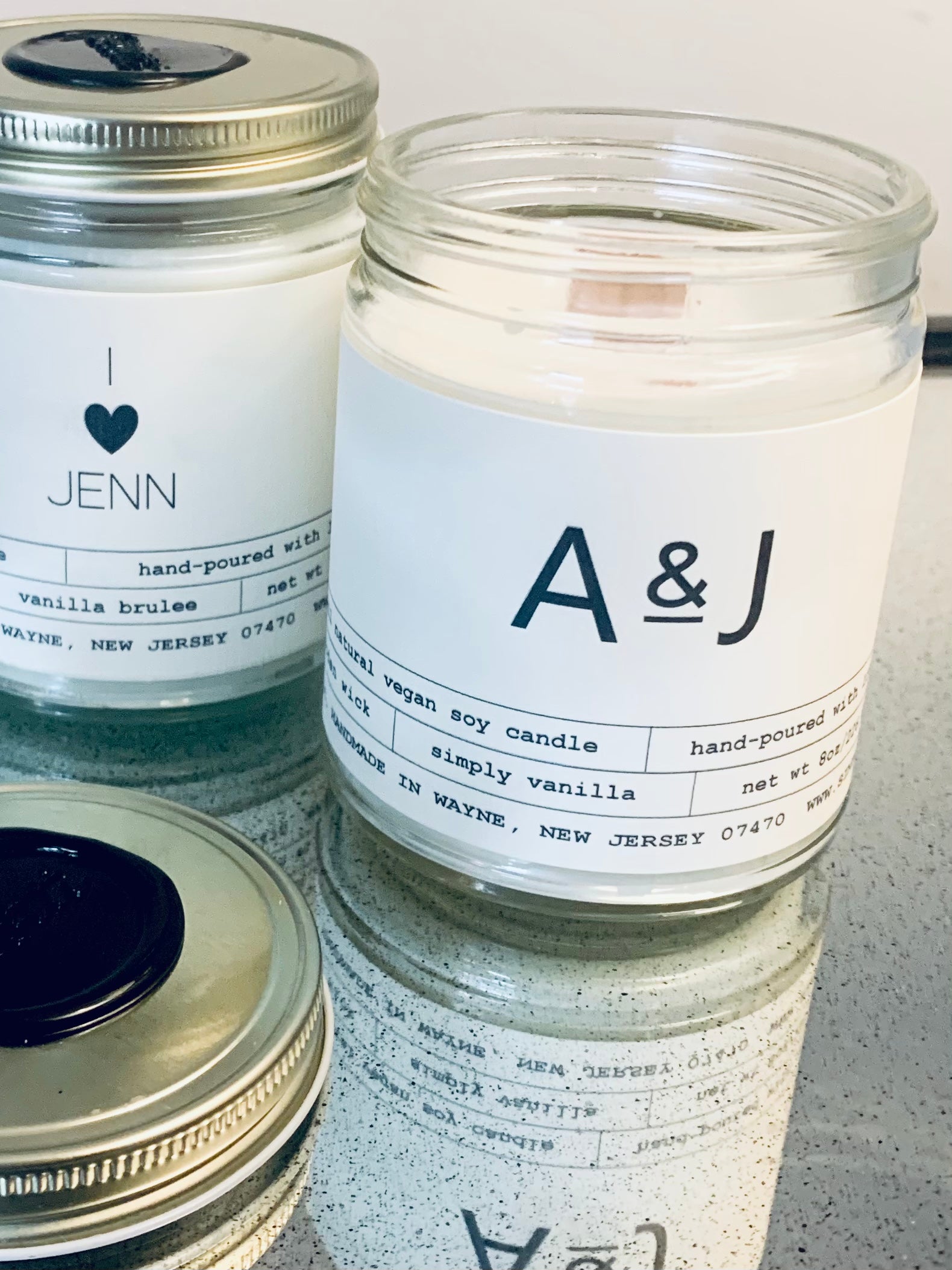 APOTHECARY INITIALS Candle (Personalized)