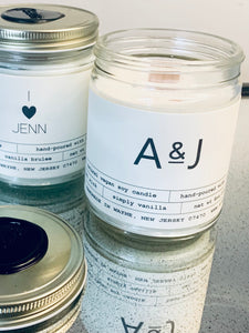 APOTHECARY INITIALS Candle (Personalized)