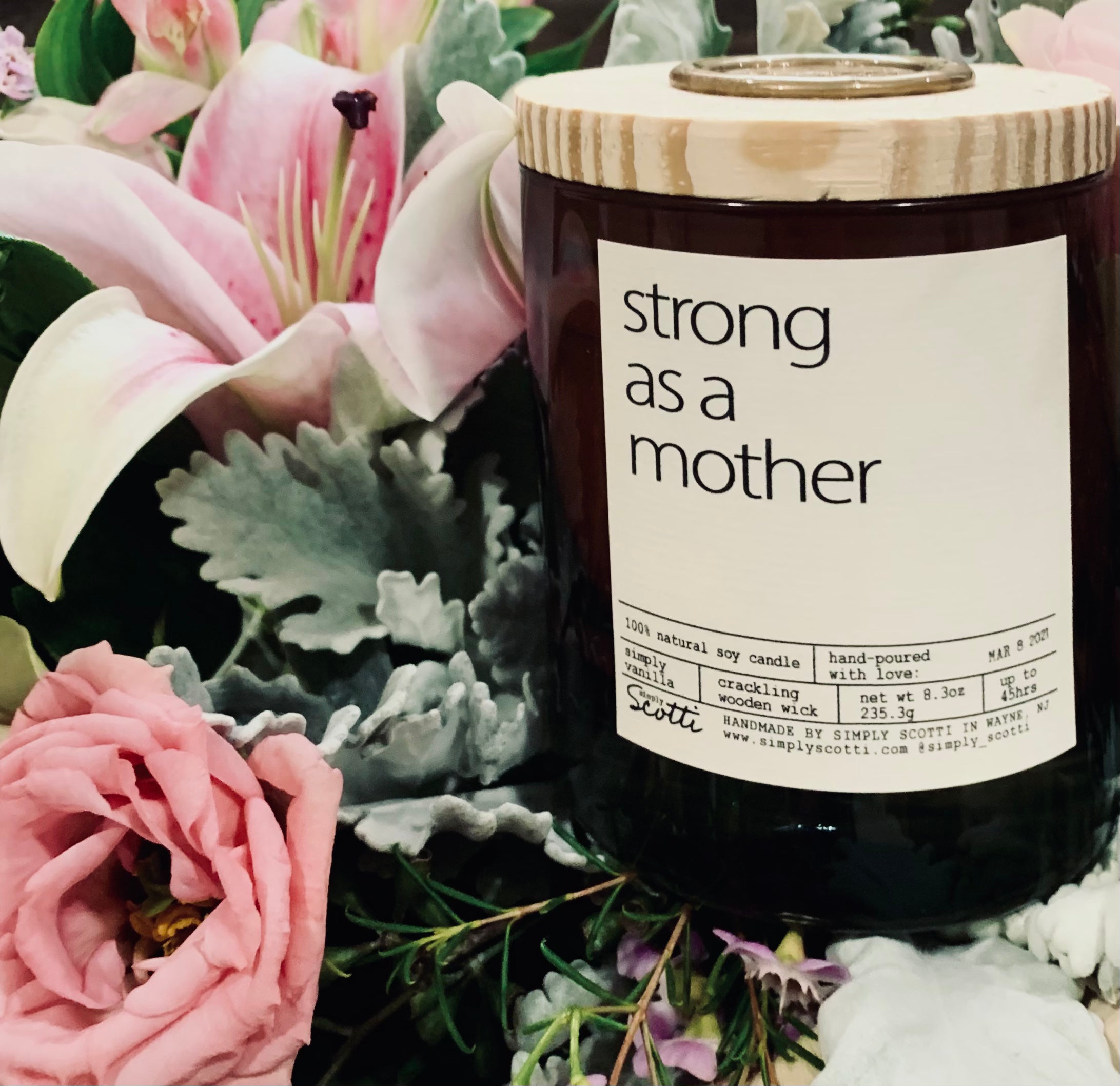 STRONG AS A MOTHER Candle
