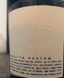 {Vanilla Brûlée} Signature Candle