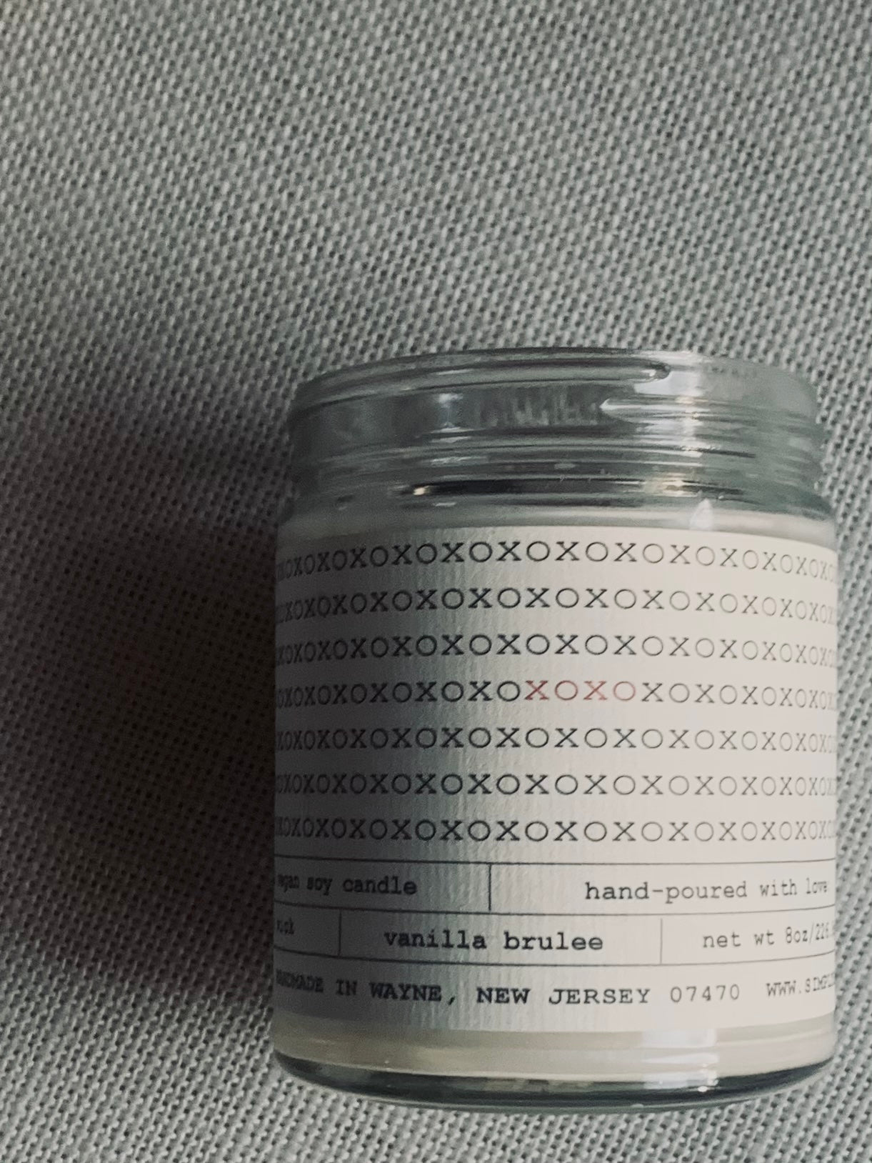 XOXO...ON REPEAT Candle (Personalized)
