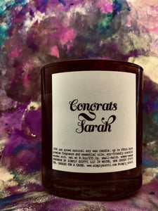 CONGRATS Candle (Personalized)