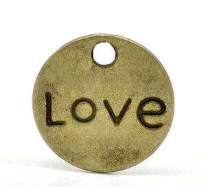 LOVE ANTIQUE BRONZE CHARM