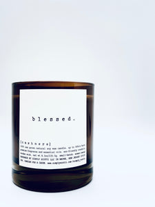 'BLESSED' Candle