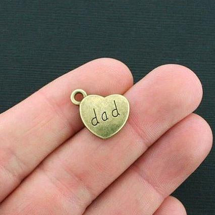 DAD HEART CHARM