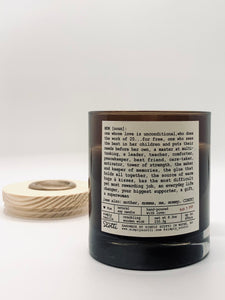 ‘MOM’ Definition Candle (Personalized)
