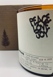 PEACE LOVE JOY Candle (Personalized)
