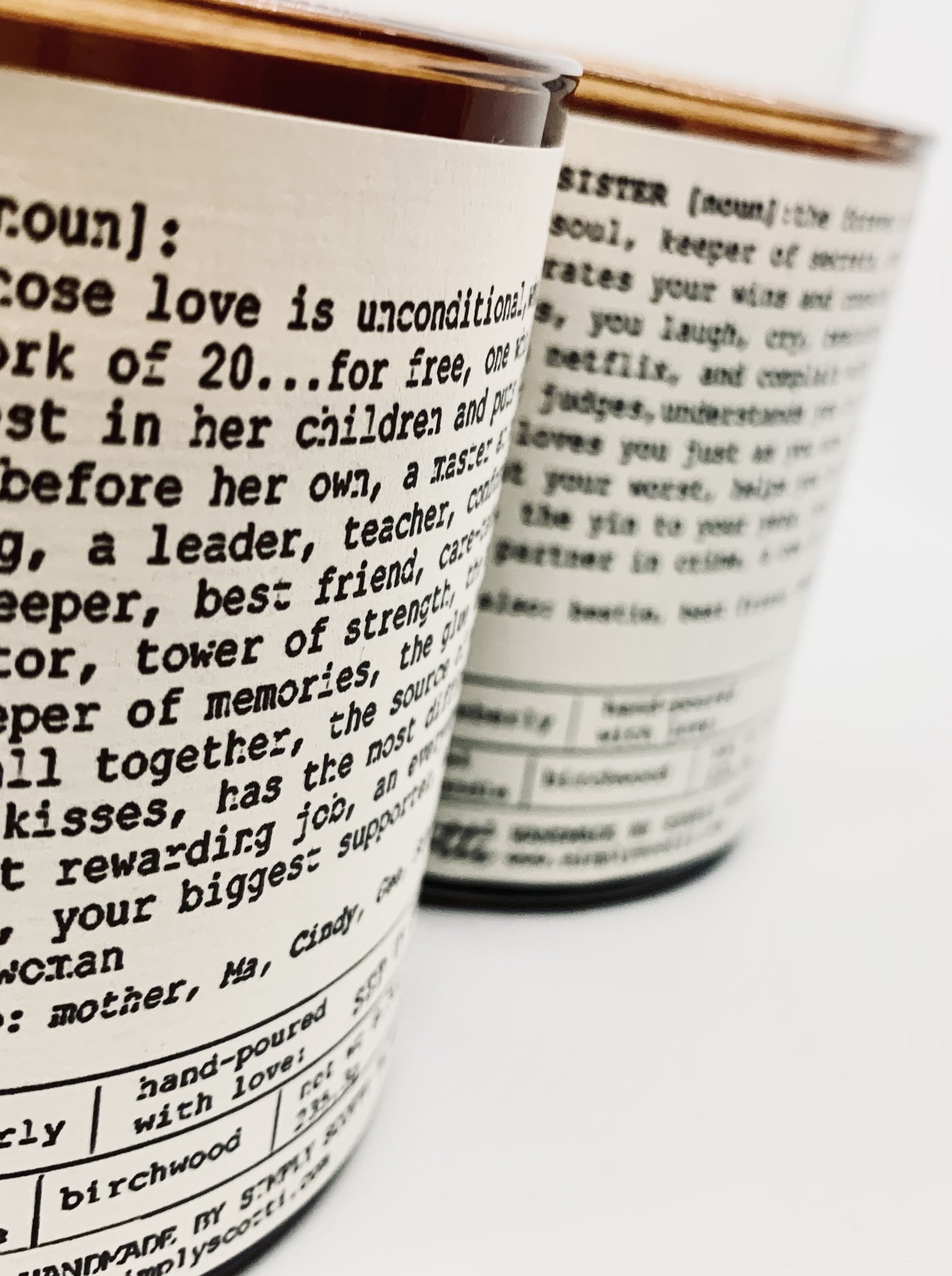 'SOUL SISTER' Definition Candle